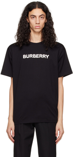 Черная футболка свободного кроя Burberry