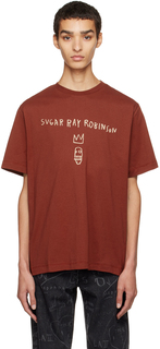Коричневая футболка Jean-Michel Basquiat Edition Wonder Sugar Ray Études