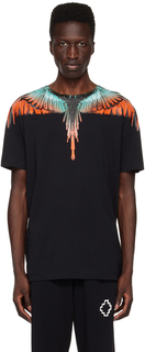 Черная футболка Icon Wings Marcelo Burlon County of Milan