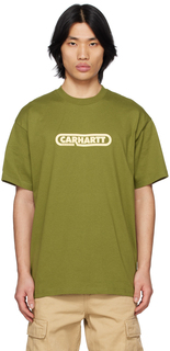 Зеленая футболка с надписью Fuse Carhartt Work In Progress