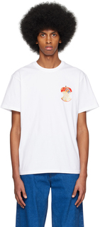 Белая футболка с логотипом Apple Core JW Anderson