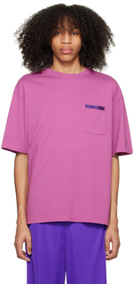 Фиолетовая футболка с карманом BLUEMARBLE