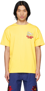Желтая футболка \Slippery When Wet\&quot;&quot; Sky High Farm Workwear