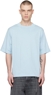 Синяя легкая футболка Acne Studios
