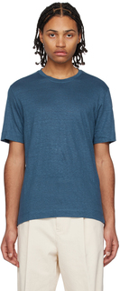 Синяя футболка с круглым вырезом ZEGNA