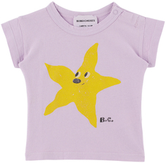 Детская фиолетовая футболка с морскими звездами Bobo Choses