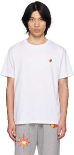 Белая футболка с вышивкой Sky High Farm Workwear