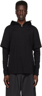 6 Moncler 1017 ALYX 9SM Черная многослойная футболка с длинным рукавом Moncler Genius