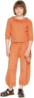 Детская оранжевая футболка Yves Misha &amp; Puff