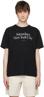 Черная футболка Миллер Saturdays NYC