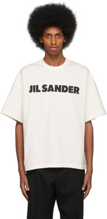 Off-White футболка с логотипом Jil Sander