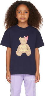 Детская темно-синяя футболка Love Bear Palm Angels