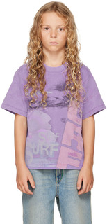 Детская фиолетовая футболка для серфинга ERL