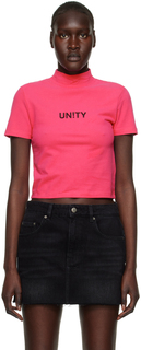 Розовая футболка «Единство» Ksubi