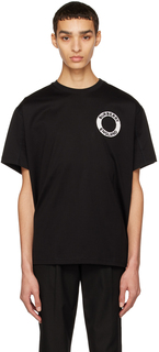 Черная футболка с нашивками Burberry