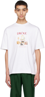 Белая футболка \Le T-Shirt Holiday Season\&quot;&quot; Drôle De Monsieur