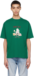 Зеленая футболка \Le T-Shirt Holiday Season\&quot;&quot; Drôle De Monsieur