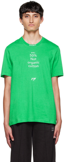 Зеленая футболка с надписью Composition Doublet