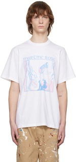 Белая футболка с рисунком Martine Rose