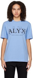 Синяя футболка с надписью «Meaningful Connection» 1017 ALYX 9SM