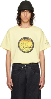 Желтая концертная футболка большого размера с эмблемой змея LU&apos;U DAN