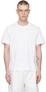 Белая футболка с теннисным хвостом Thom Browne