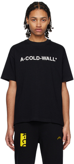 Черная футболка с логотипом A-COLD-WALL*