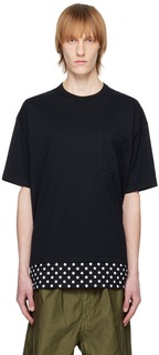Черная футболка в горошек Comme des Garçons Homme