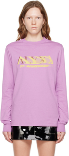 Пурпурная футболка с длинным рукавом с рисунком 1017 ALYX 9SM