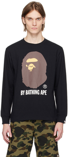 Черная футболка с длинным рукавом &apos;A Bathing Ape&apos; BAPE