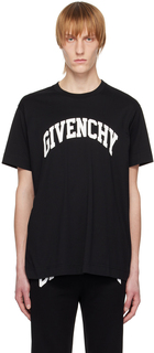 Черная футболка колледжа Givenchy