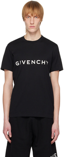 Черная футболка с архетипом Givenchy