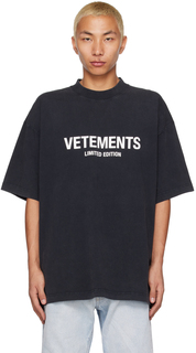 Черная футболка \Limited Edition\&quot;&quot; VETEMENTS