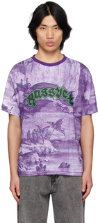 Фиолетовая футболка с принтом Rassvet Рассвет