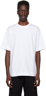 Белая футболка с круглым вырезом Dries Van Noten