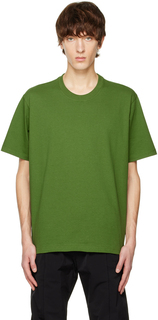 Зеленая футболка с круглым вырезом Bottega Veneta