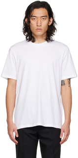 Белая футболка с круглым вырезом Jil Sander