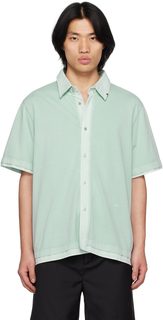 Зеленая многослойная рубашка C2H4