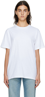 Белая футболка со складками GAUCHERE