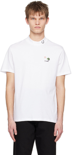 Белая футболка с булавками Raf Simons