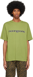 Зеленая очень простая футболка Noon Goons