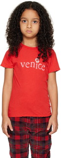 Детская красная футболка \Венеция\&quot;&quot; ERL