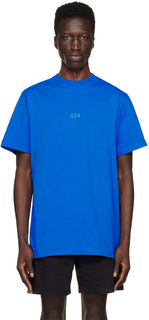 Синяя футболка с круглым вырезом 424 Suncoat Girl