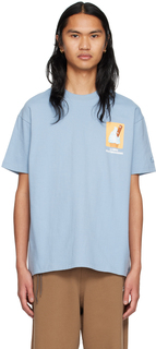 Синяя футболка со скейтбордом Li-Ning