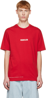 Красная цирковая футболка Moncler Genius