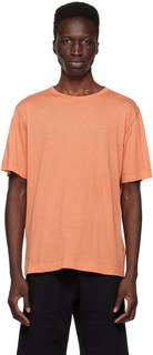 Оранжевая футболка с оверлоком Dries Van Noten