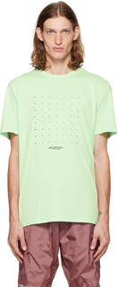 Зеленая футболка с графическим мотивом Moncler