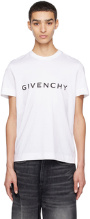 Белая футболка с архетипом Givenchy