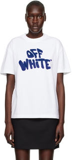 Белая футболка в стиле 70-х Off-White