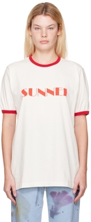 Эксклюзивная белая футболка SSENSE SUNNEI